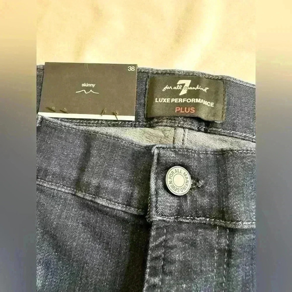 NWT Men’s 7 For All Mankind Paxtyn Luxe Performance Skinny Fit Western Jeans - Picture 9 of 14